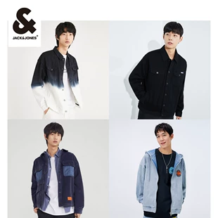 杰克琼斯春季 精选 潮流百搭宽松牛仔外套夹克男士 男装 时尚 上衣