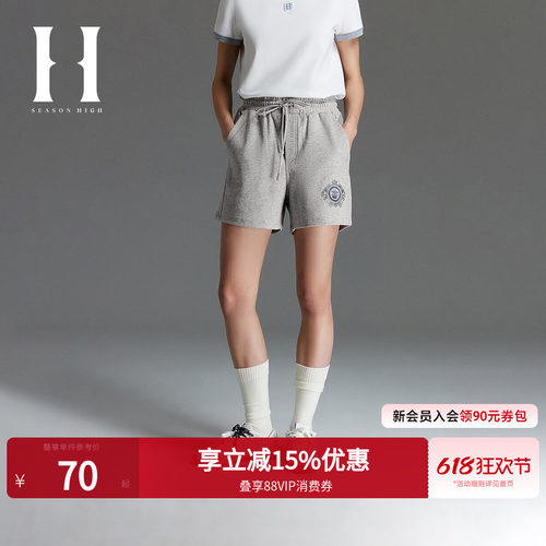 中腰休闲SEASONHIGH短裤休闲裤