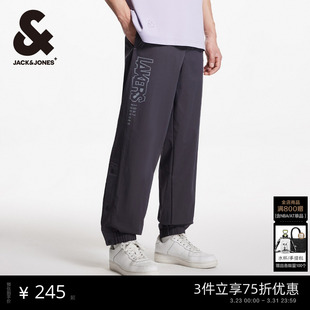 休闲裤 男款 NBA联名篮球logo刺绣运动裤 长裤 子春季 杰克琼斯男装