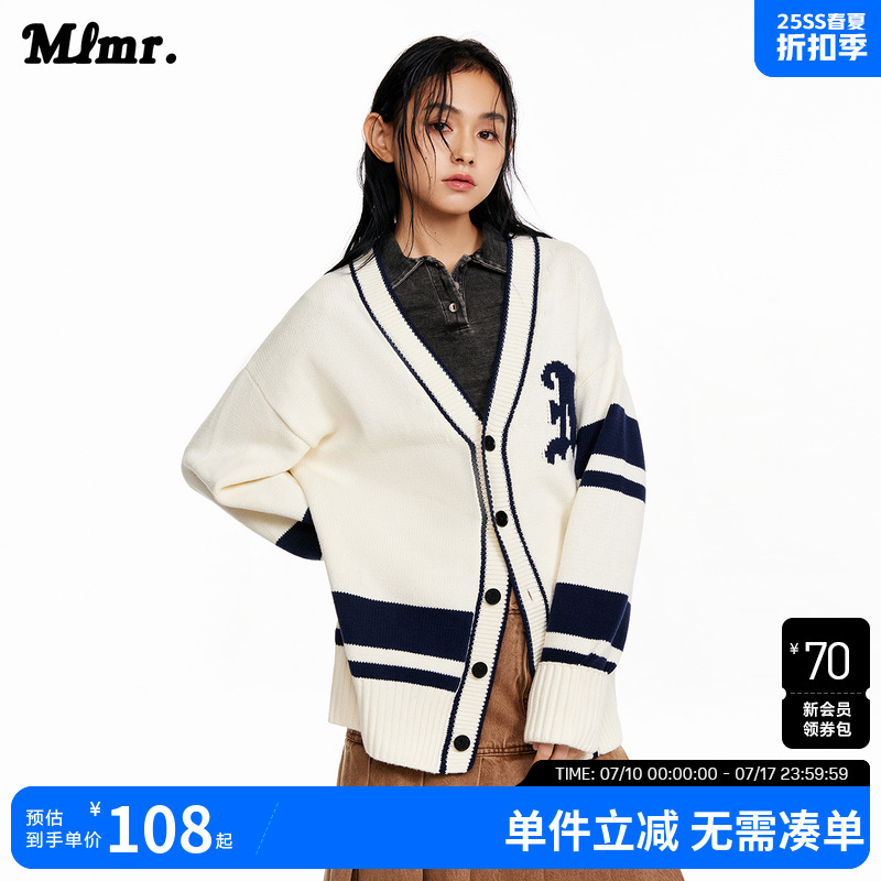 秋季针织开衫MLMR男女同款