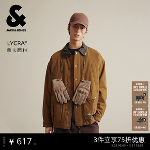 商场爆款 翻领夹克潮外套男款 杰克琼斯男装 新款 225409002 春季