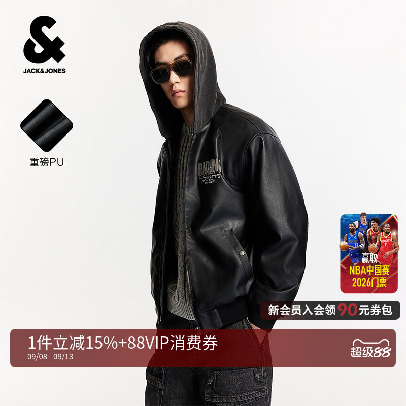 杰克琼斯美式街头风棉服图片