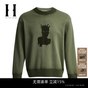 毛衣男装 SEASON 出街潮文艺风针织衫 BSQ联名纯棉舒适时尚 HIGH春季
