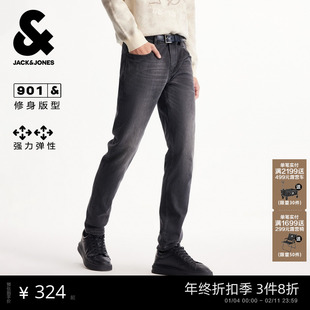 [商场爆款]杰克琼斯冬季男装牛仔裤保暖面料牛仔长裤子225432075