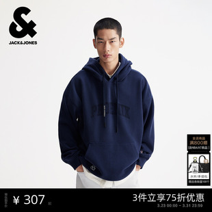 杰克琼斯NBA联名太阳队男装 连帽卫衣225433083 春季