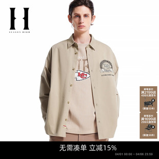 出街潮流百搭衬衫 SEASON HIGH春季 新NFL联名简约舒适时尚 外套男装