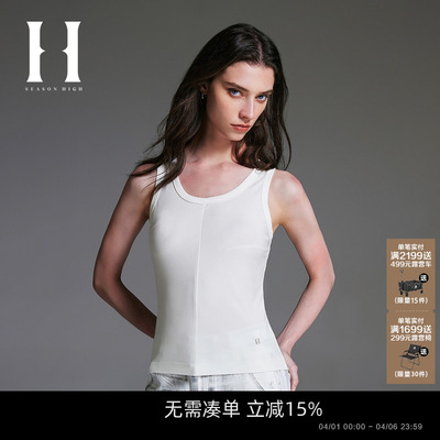 SEASONHIGH无袖常规圆领凭借设计
