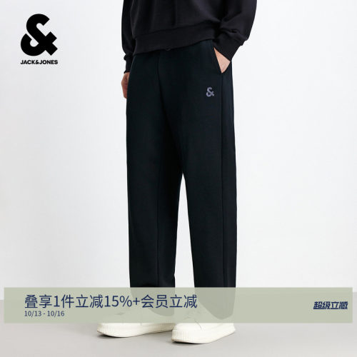 杰克琼斯美式直筒运动长裤卫裤