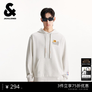 卫衣春季 杰克琼斯NBA联名男装 2026年潮宽松连帽上衣 商场爆款