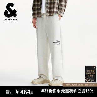 休闲裤 百搭字母刺绣宽松休闲裤 秋季 时尚 子 2025年新款 杰克琼斯男装