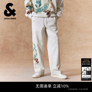 杰克琼斯春季 男装 卫裤 子印花装 雄鹿队 长裤 饰宽松 NBA联名款