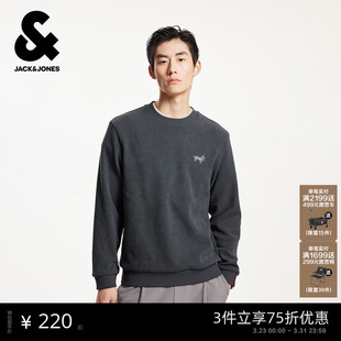 圆领225433076 休闲长袖 杰克琼斯2026年春季 潮流卫衣男装