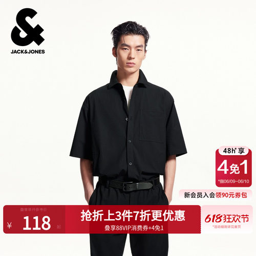 杰克琼斯上衣短袖衬衫
