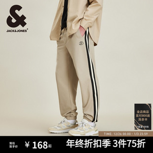 子侧拼织带卫裤 杰克琼斯男装 长裤 潮流百搭束脚休闲裤 2025年秋 新款