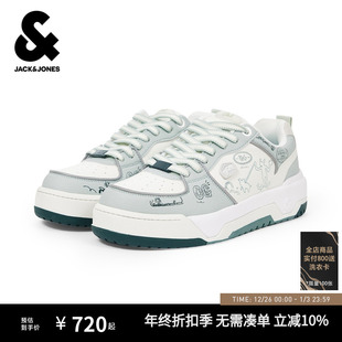涂鸦团胶印撞色拼接日常休闲男鞋 新款 2253C8002 秋季 杰克琼斯男装