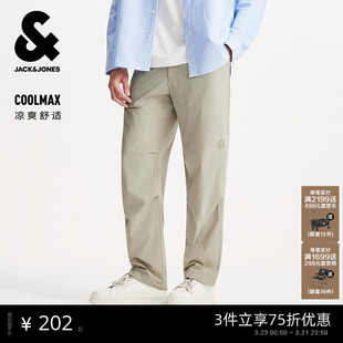 新休闲直筒休闲宽松长裤 春季 杰克琼斯男装 子225314080 商场爆款