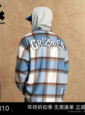 杰克琼斯NBA联名秋季男装衬衫外套宽松上衣2254O3003