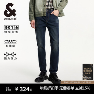 新品 子男士 水洗修身 长裤 2025年秋 休闲牛仔裤 901杰克琼斯男装