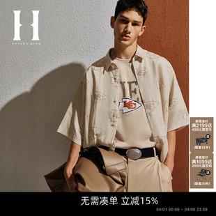 HIGH2026春季 SEASON NFL联名 满印 堪萨斯城酋长队衬衫 男装 短袖