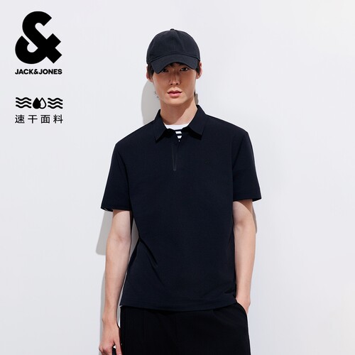 杰克琼斯男士polo衫短袖翻领T恤