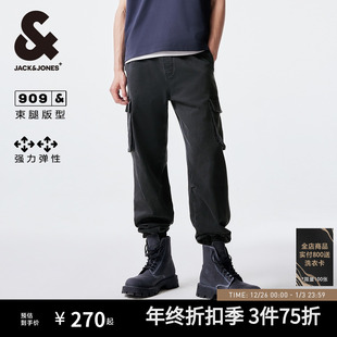 束脚九分牛仔裤 909杰克琼斯男装 工装 休闲个性 子2025年秋 男士