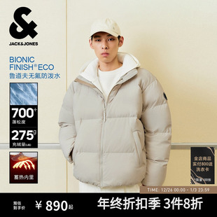 杰克琼斯男装 防泼水蓄热内里 羽绒服高蓬立领外套 云朵泡芙