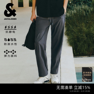 多功能休闲裤 抗静电长裤 杰克琼斯春新款 宽松防泼水阔腿裤 子 男装
