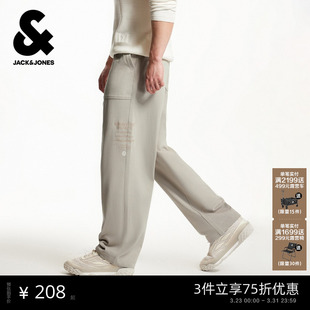 夏春季 长男裤 新款 轻薄宽松纯棉直筒休闲裤 子潮流 卫裤 杰克琼斯男装