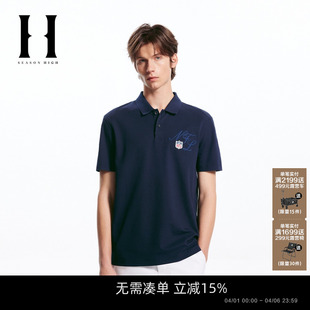 衬衫 SEASON HIGH春季 NFL联名英文刺绣短袖 上衣男装