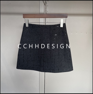 拼接洋气百搭显瘦休闲高级感小众半身裙 时尚 欧洲站女装 2025年冬季