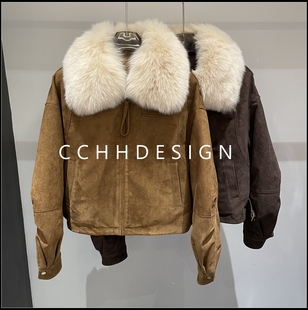 询价问客服 秒杀 气质时尚 洋气翻领宽松短款 外套 高级感长袖 特价