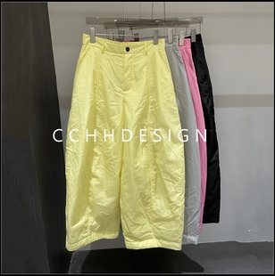 询价问客服 秒杀 洋气简约设计褶皱松紧腰宽松休闲百搭长裤 特价