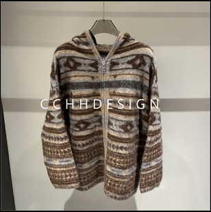 欧洲站女装2025冬季新款宽松显瘦百搭时尚休闲慵懒风针织外套上衣