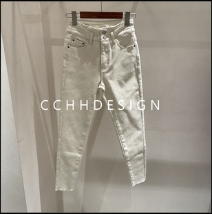 高腰显瘦弹力百搭小众直筒洋气牛仔裤 欧洲站女装 时尚 新款 2025冬季