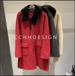 洋气百搭设计小众短款 欧洲站女装 娃娃领撞色时尚 新款 上衣 2025冬季