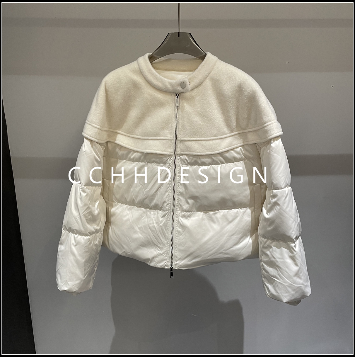 欧洲站女装2025冬季新款时尚洋气翻领短款气质洋气显瘦羽绒服外套