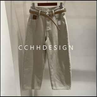 洋气直筒简约时尚 询价问客服 秒杀 百搭休闲高腰阔腿牛仔裤 特价