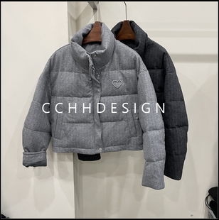 欧洲站女装2025冬季新款时尚洋气立领设计百搭显瘦减龄小众羽绒服