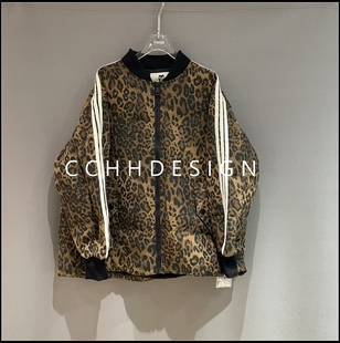 高级感时尚 询价问客服 秒杀 拼接设计豹纹复古小众夹克外套 特价