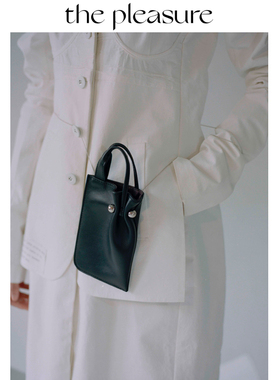 thepleasure软雕塑系列牛皮手机包皮套链条迷你包女原创质感