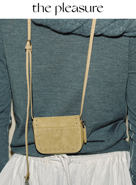 the pleasure【节日礼物】新款乐福钱包迷你斜挎包牛皮反绒皮