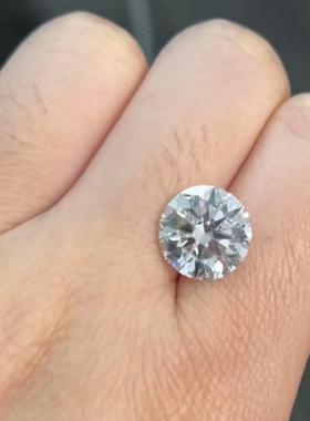 5.09克拉培育钻石人造人工真钻石cvd/hpht钻石耳钉戒指吊坠项链