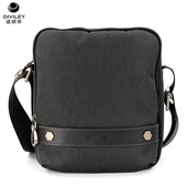 威豹 迪威丽商务单肩包男士 斜挎包加厚耐磨涤纶日字小背包防水潮