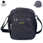 威豹 迪威丽休闲斜挎包男士 轻便单肩包女尼龙大容量防水小挎包包