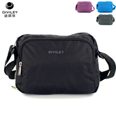 威豹 迪威丽休闲斜挎包女ins小挎包尼龙轻便新款 男运动单肩包质感