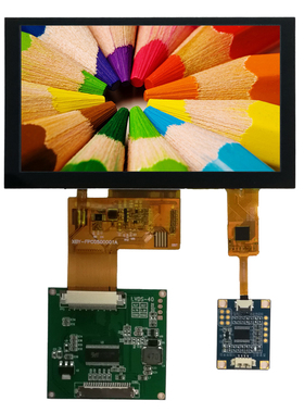 热销5寸液晶显示屏800x480分辨率IPS全视角RGB接口可选电容触摸屏
