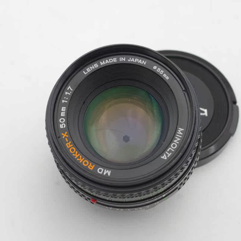 美能达MD口50/F1.7定焦大光圈人像镜头手动黄标虚化漂亮微单NEX
