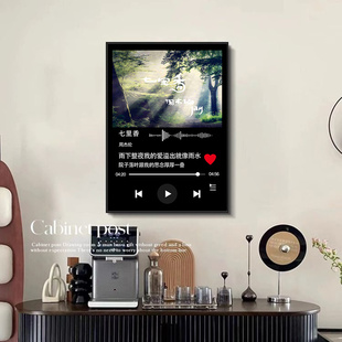 周杰伦装饰画JAY专辑周边挂画轻奢客厅玄关海报壁画免打孔歌词画