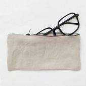 glass case 100%亚麻 frank 眼镜收纳袋 高大上亚麻眼镜收纳袋