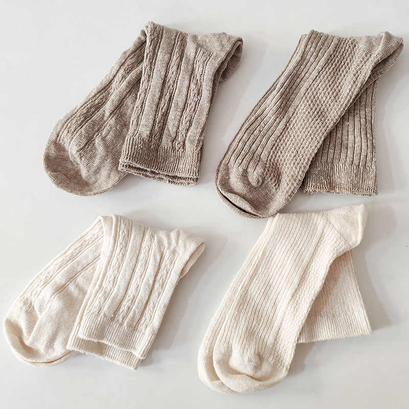 S115 亚麻世家 日式汉麻袜 双针条纹 细纱支高筒 软糯干爽透气,女士内衣/男士内衣/家居服,中筒袜,淘宝优惠券,粉丝福利购,淘宝优惠卷